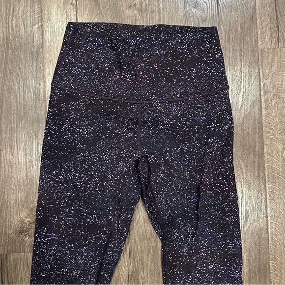 Lululemon Wunder Under Hi-Rise Tight 28" Crystalline Multi Galaxy Print Sz 4 - Picture 7 of 14
